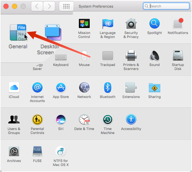 turn off autohide for the menubar on mac non-osx